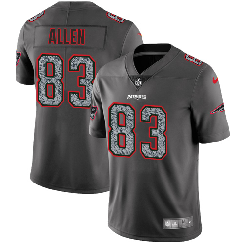 Nike Patriots #83 Dwayne Allen Gray Static Men's Stitched NFL Vapor Untouchable Limited Jersey - Click Image to Close